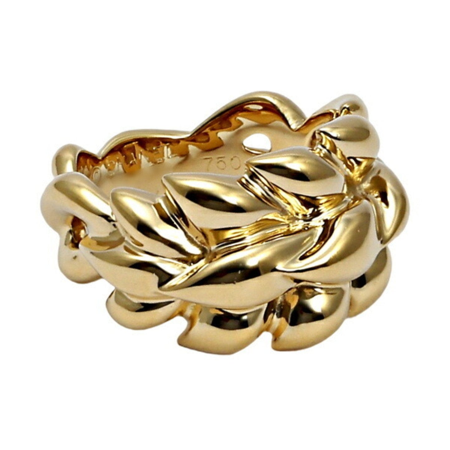 Chanel Leaf K18YG Yellow Gold Ring