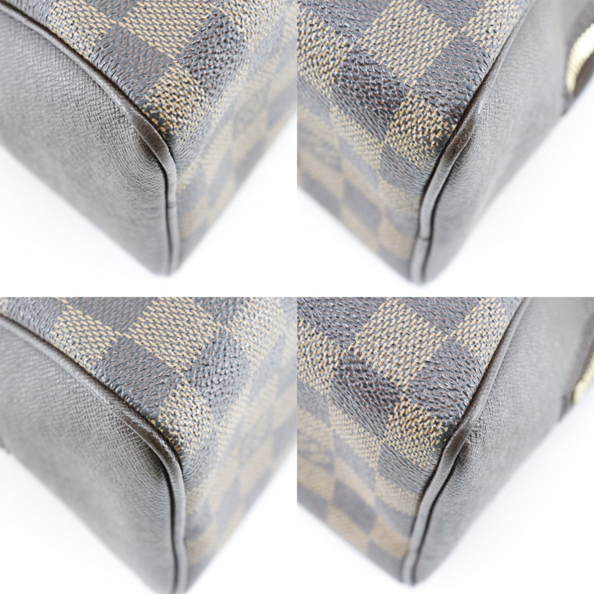 LOUIS VUITTON Brera Handbag N51150 Damier Canvas Brown VI0094 Women's