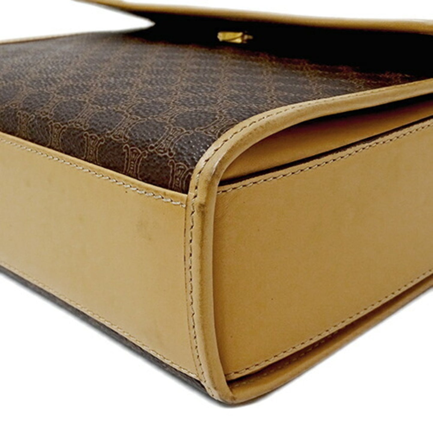 Celine Bag Ladies Handbag Macadam Circle Brown