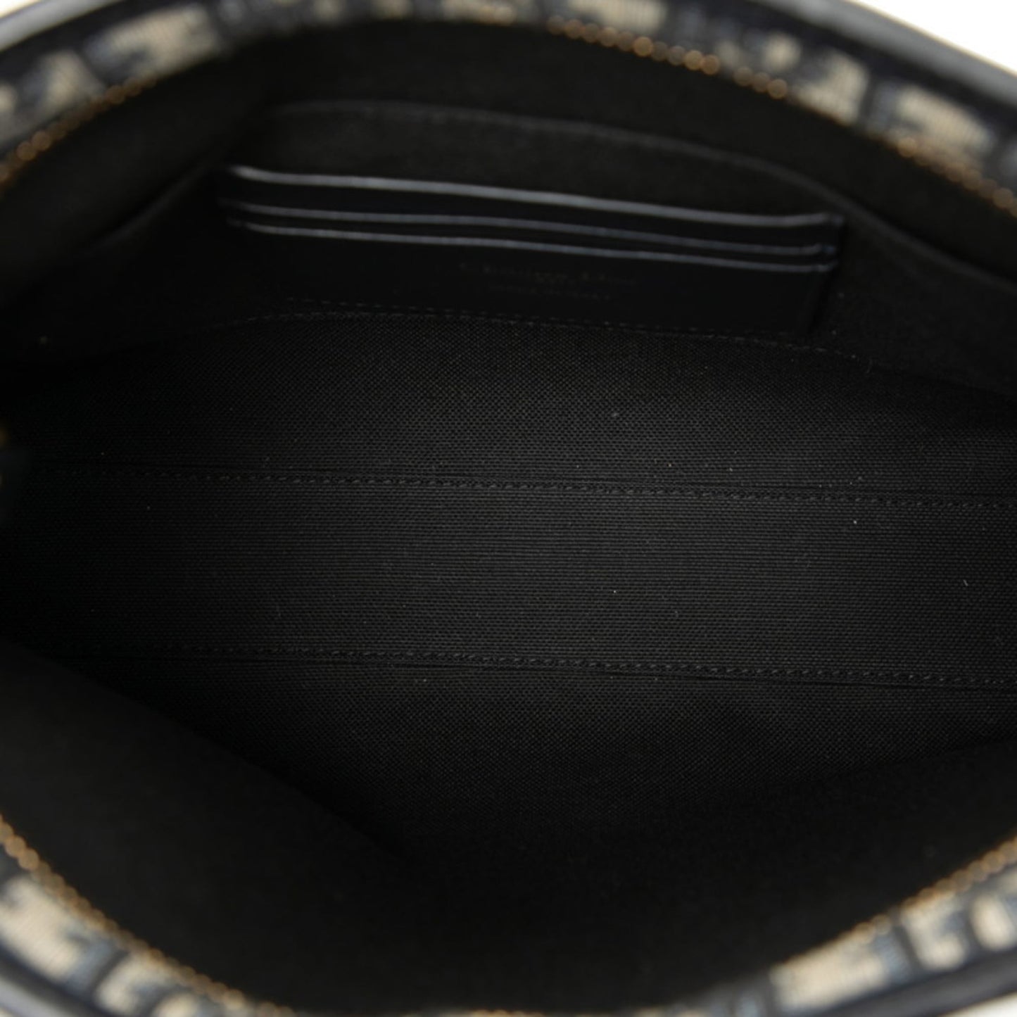 Christian Dior Navy Canvas Leather Clutch Bag ()