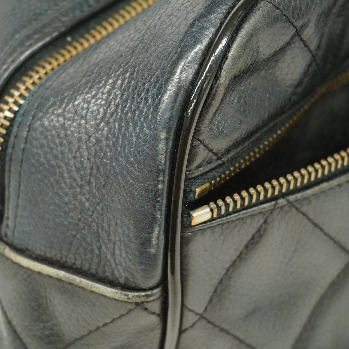 CHANEL Matelasse Handbag Women's Caviar Leather Handbag Black