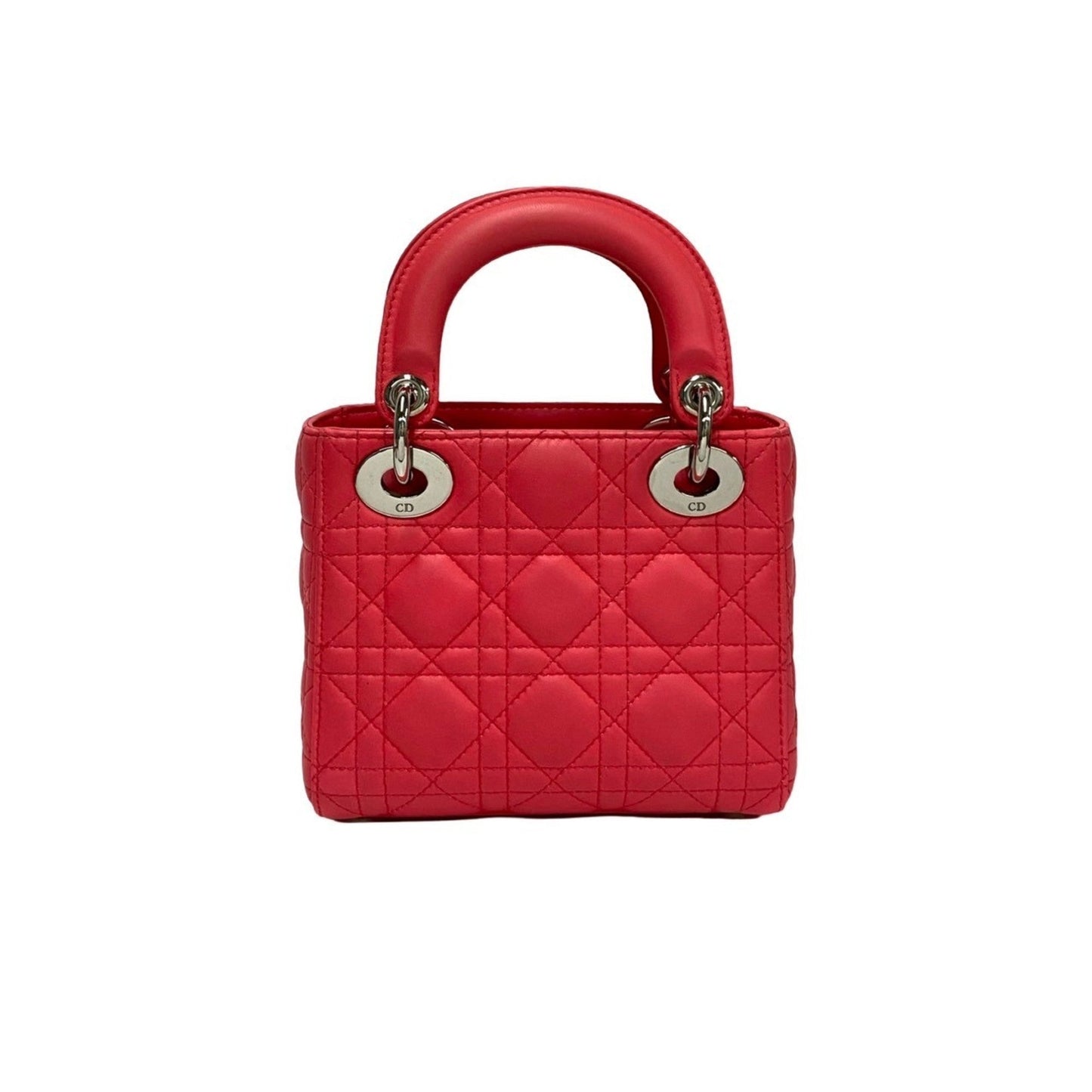 Christian Dior Pink Leather Handbag Shoulder Bag ()
