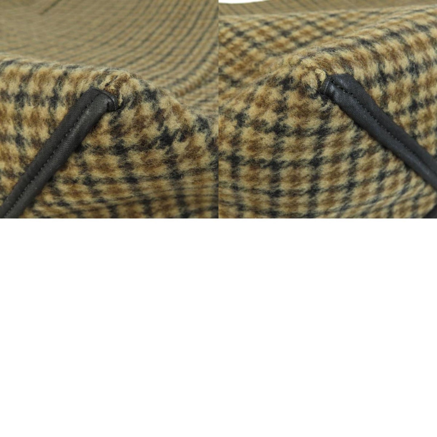 Celine Hippo Phantom Tweed Pattern Tote Bag Cotton Women's