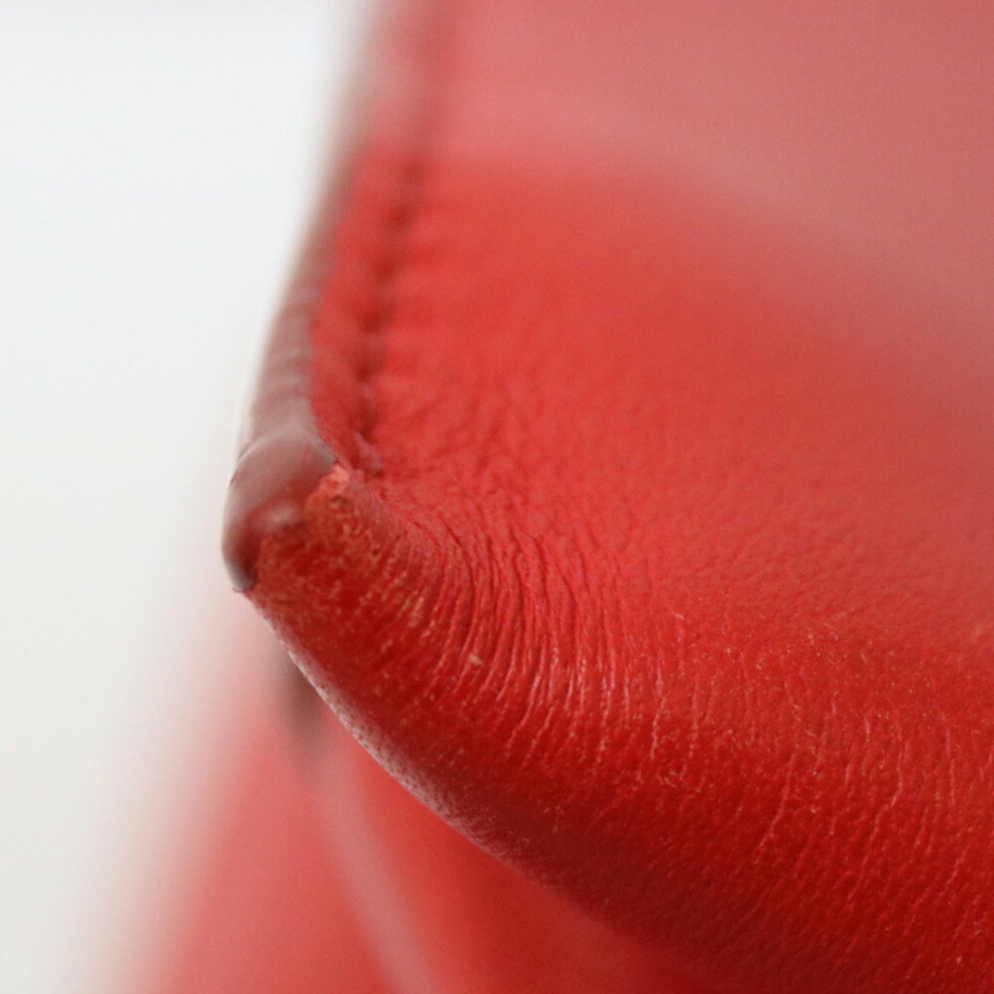 Celine Shoulder Bag Triford Red Women's Leather