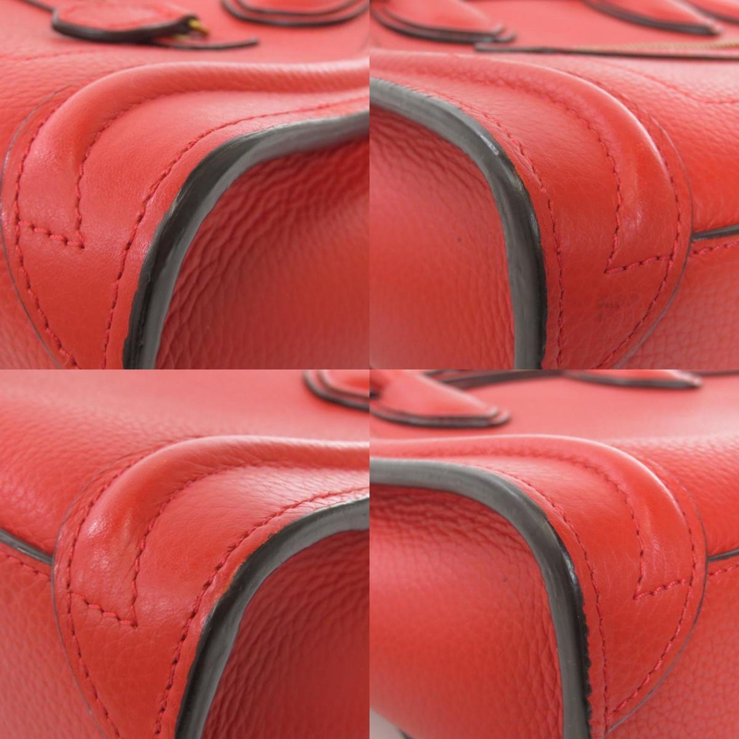 Celine Luggage Nano Gold Hardware Handbag Calf Ladies