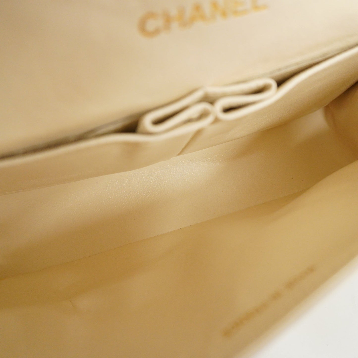 ChanelAuth Matelasse W Flap W Chain Women's Leather Shoulder Bag White