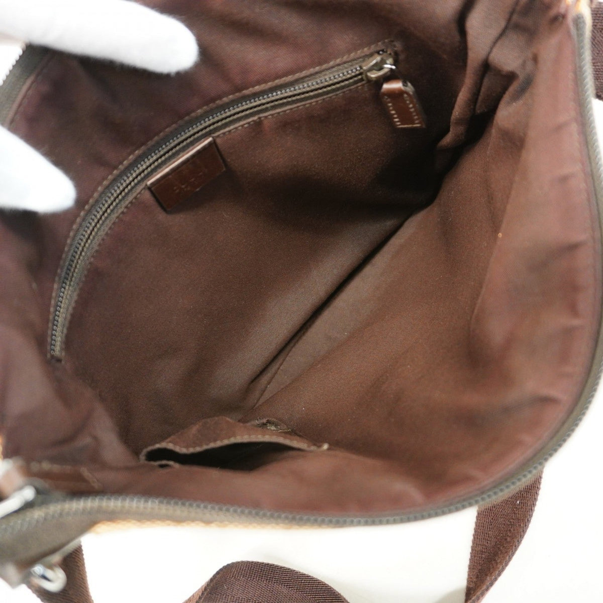 Gucci Brown Canvas Shoulder Bag