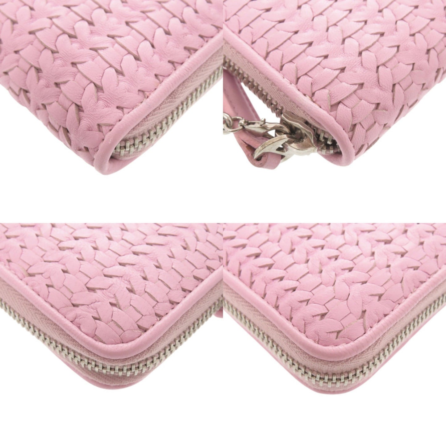 Christian Dior Pink Leather Long Wallet (Bi-Fold) ()
