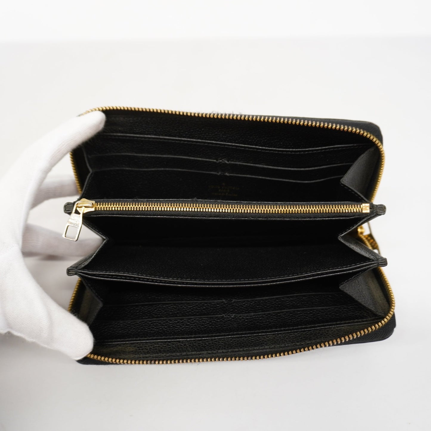 LOUIS VUITTONAuth Monogram Empreinte Zippy Wallet M60571 Women's Long Wallet