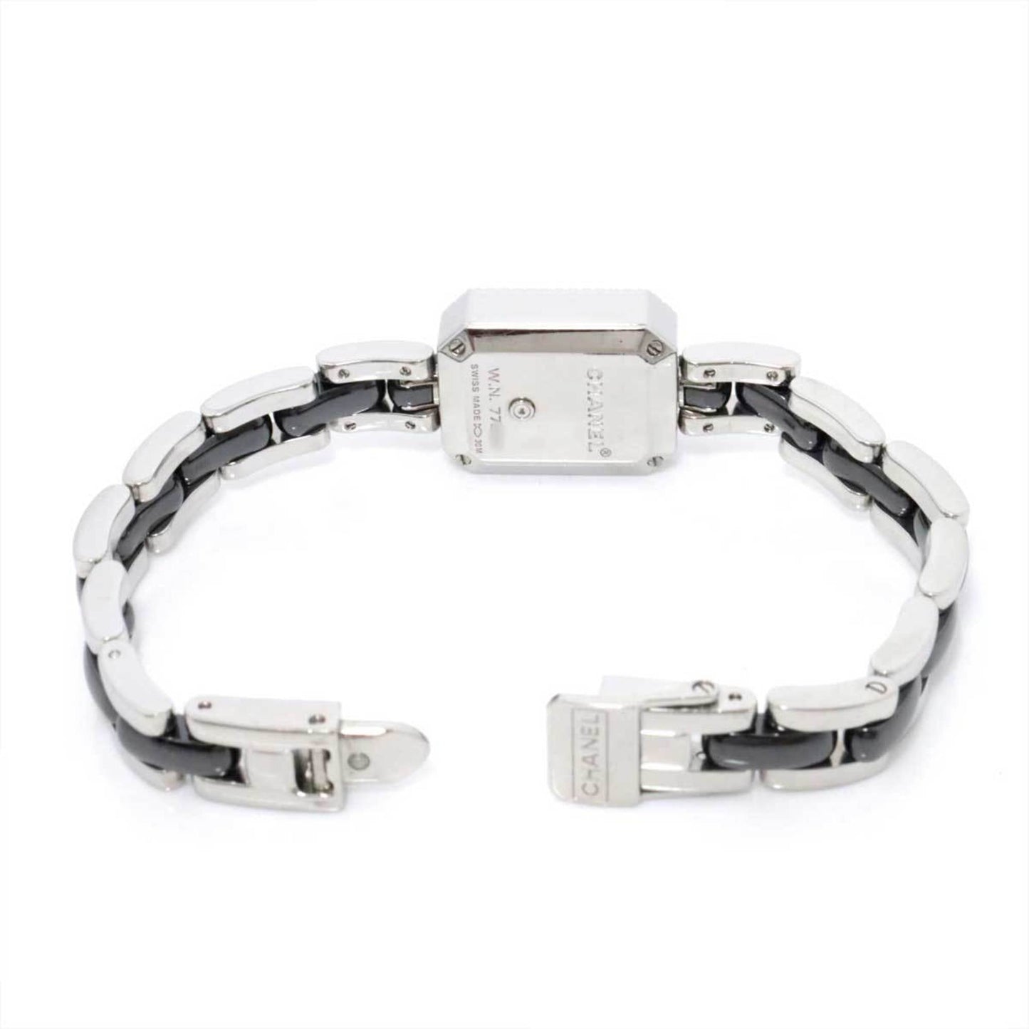 Chanel Premiere H2163 Diamond Bezel Ladies Watch Black Ceramic Quartz