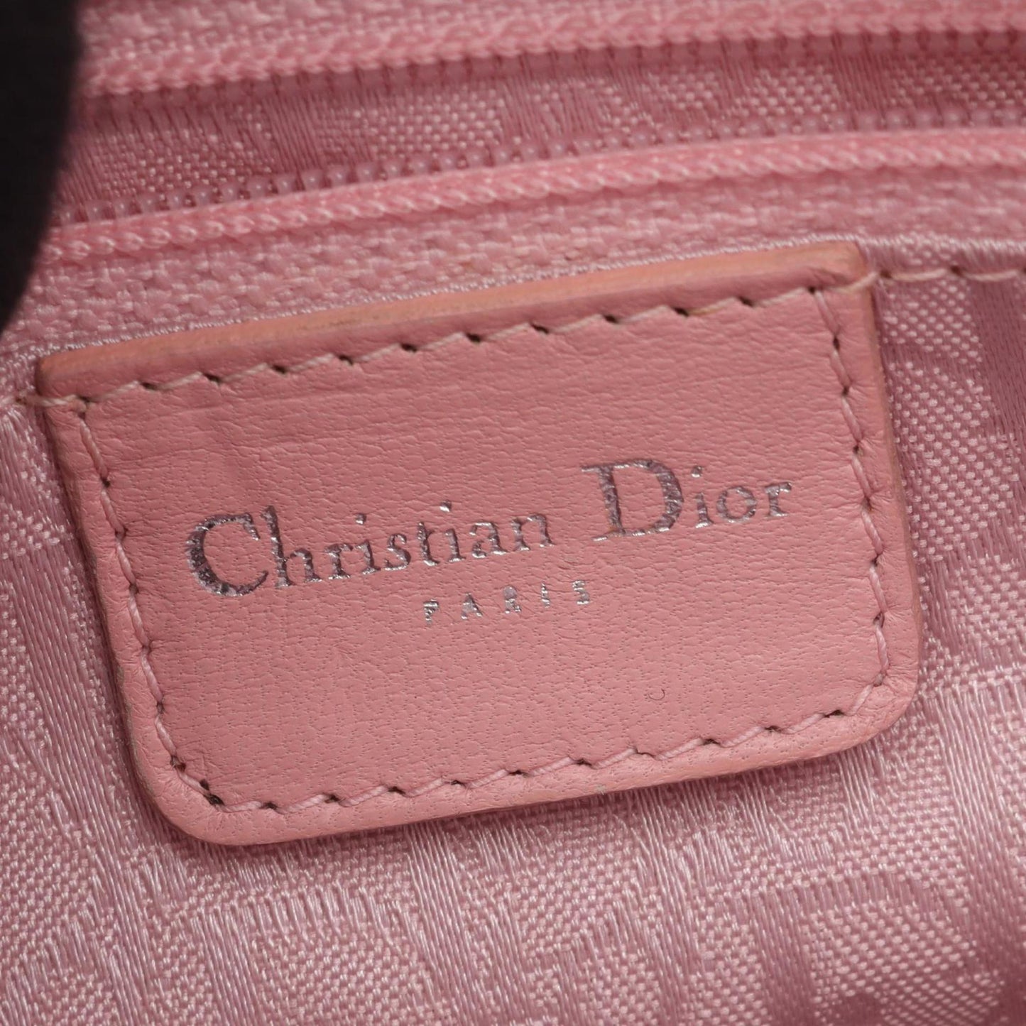 Christian Dior Pink Leather Handbag ()