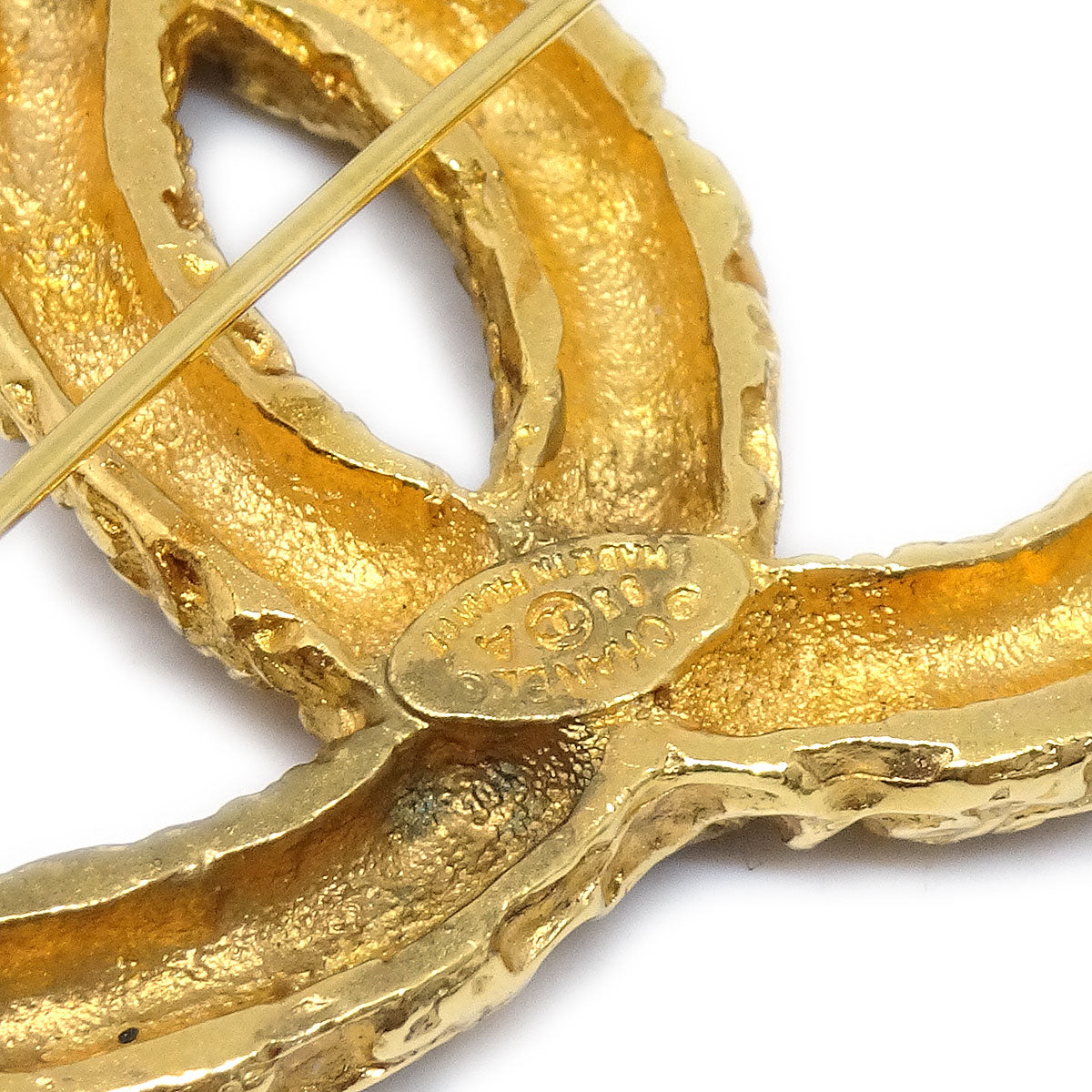 CHANEL CC Brooch Pin Gold 93A 64492