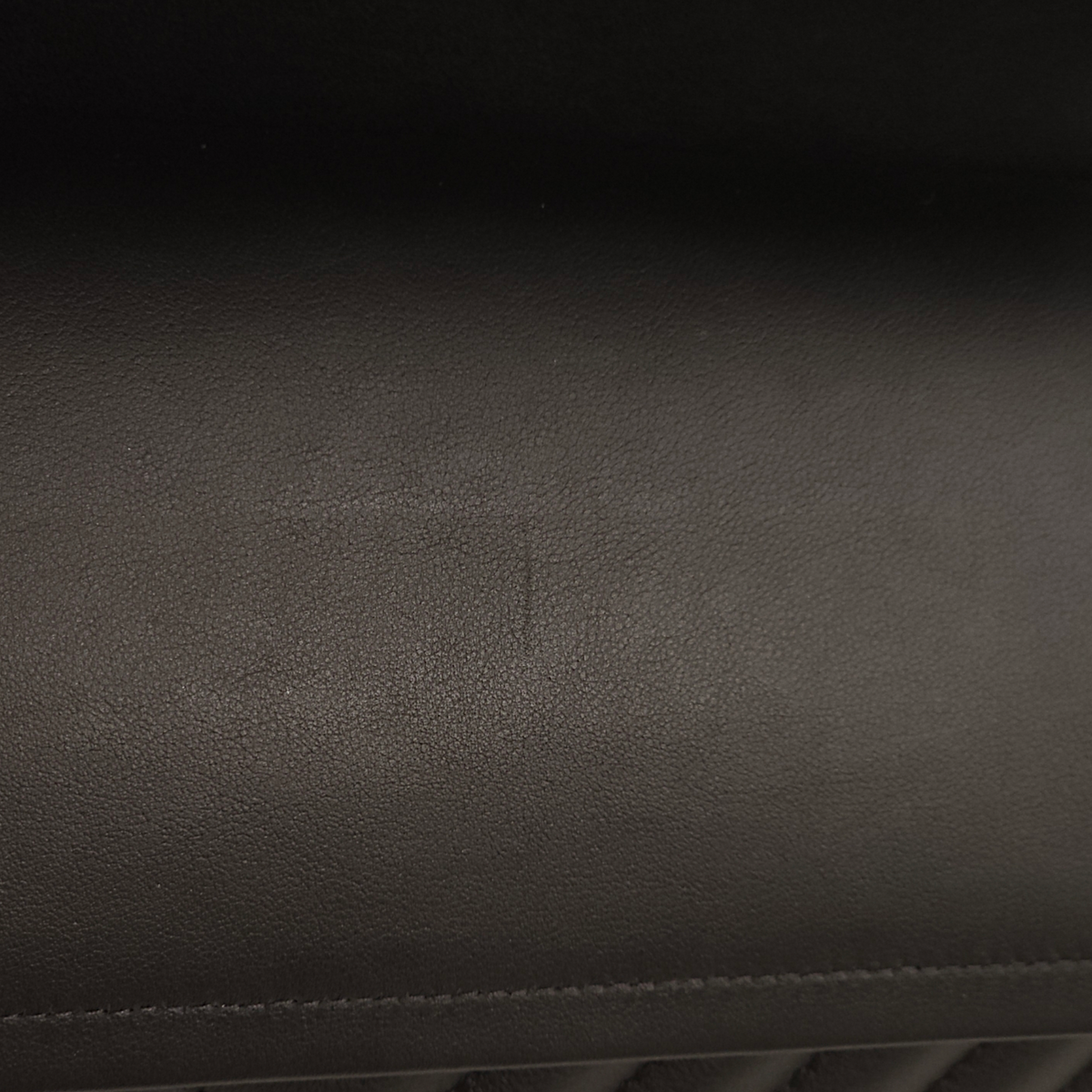 Chevron Double Flap Jumbo Black Shoulder Bag in Lambskin, Palladium hardware