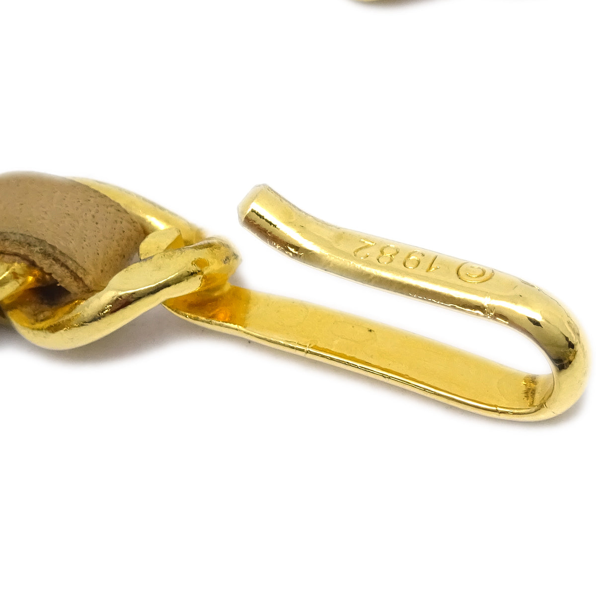 Chanel Medallion Chain Belt Beige 1982 Small Good