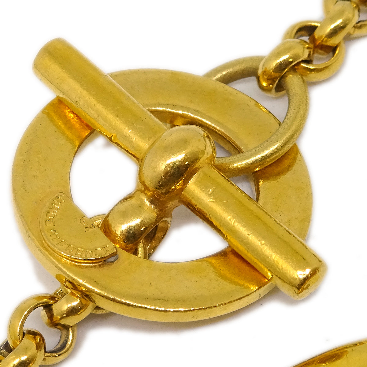Celine Star Moon Gold Chain Pendant Necklace