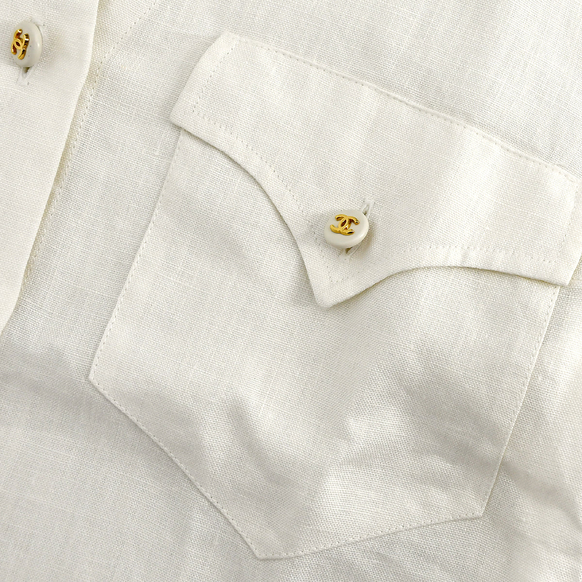 Chanel Shirt White 97P #38