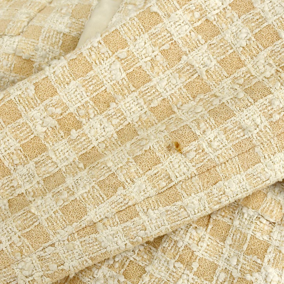 Chanel Setup Suit Jacket Skirt Ivory 96P #38 #40