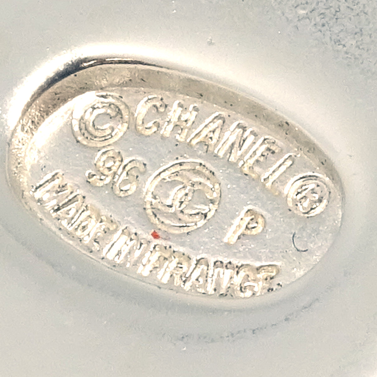 Chanel Turnlock Brooch Pin Silver Small 96P