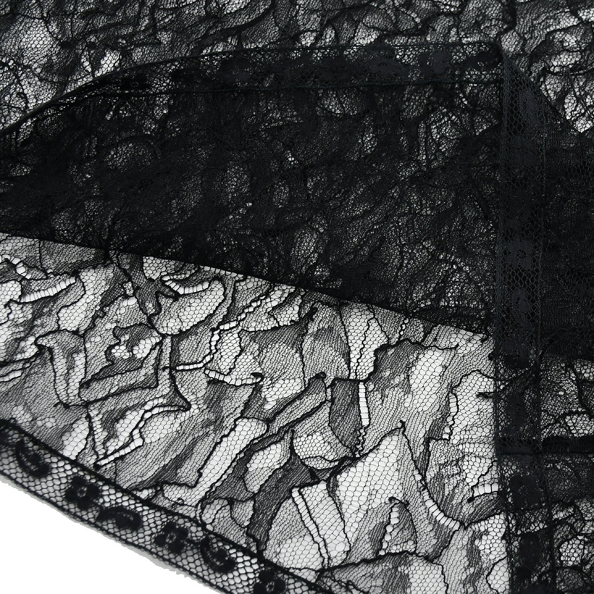 Chanel Sleeveless Lace Tops Black 00T #36