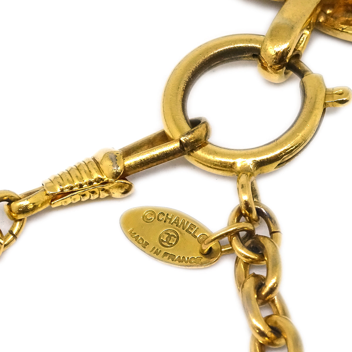 Chanel Gold CC Pendant Necklace 9982