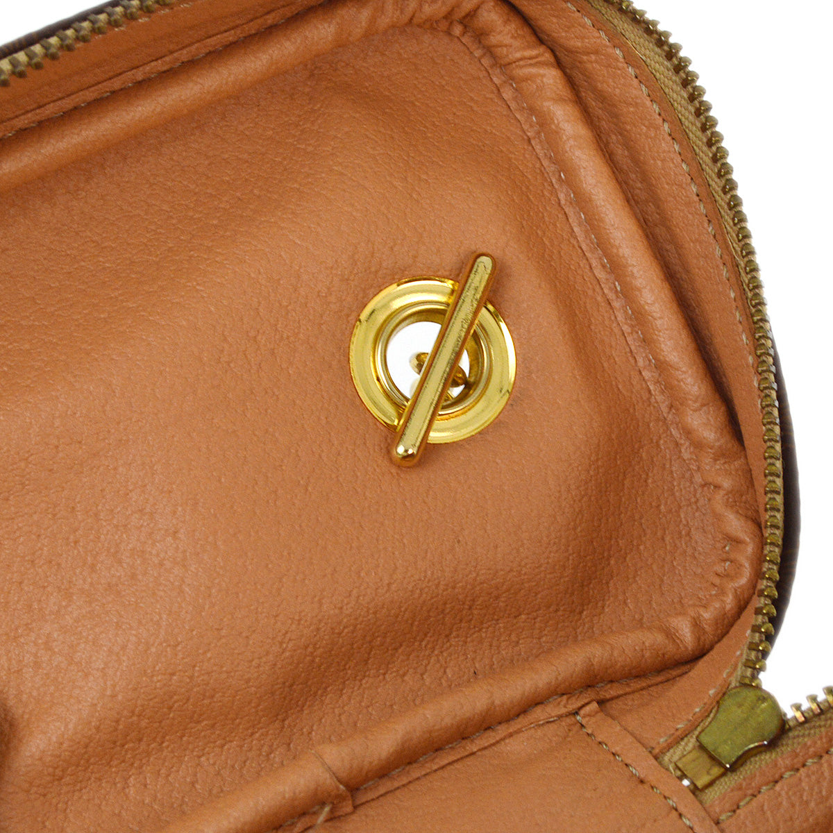 Celine Brown Macadam Vanity Handbag