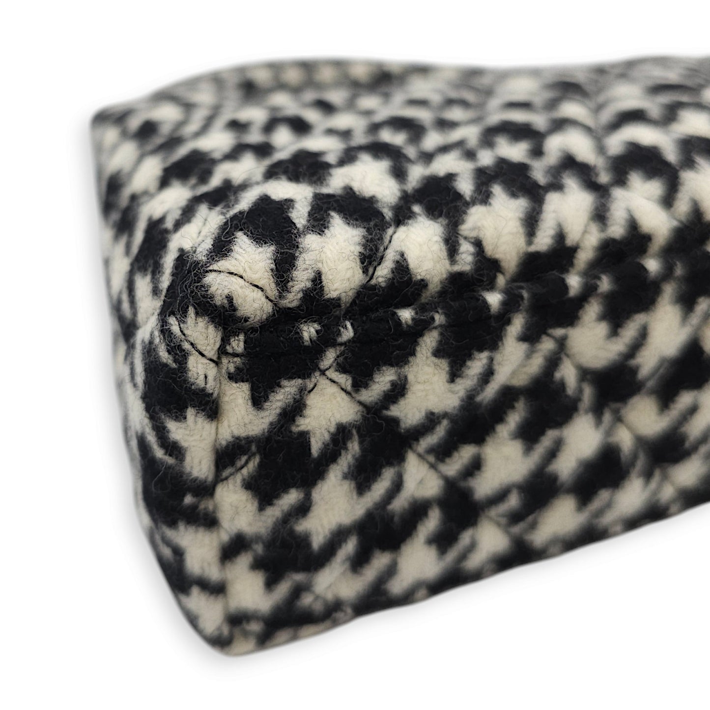 Houndstooth Kelly (19cm) Mini Multi-colour Crossbody Bag in Tweed, Gold hardware