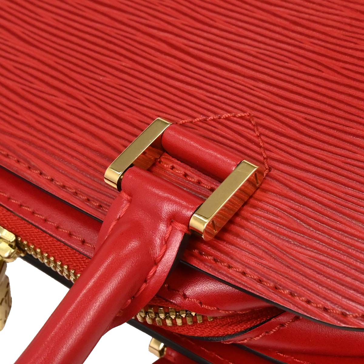 Louis Vuitton 1998 Red Epi Pont Neuf Handbag M52057