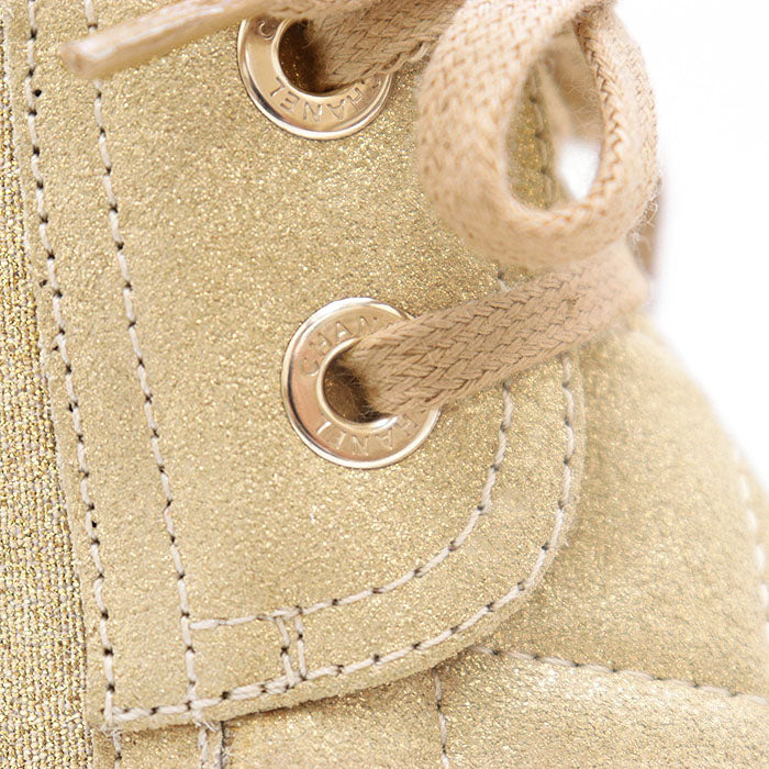 Chanel G28925 Monogram Suede Sneakers