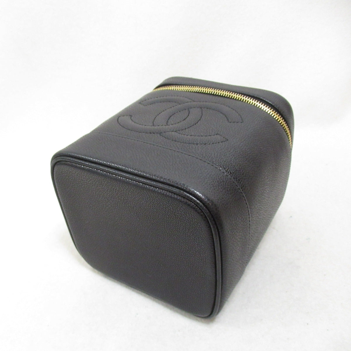 Chanel Caviar Skin Vanity Handbag Black