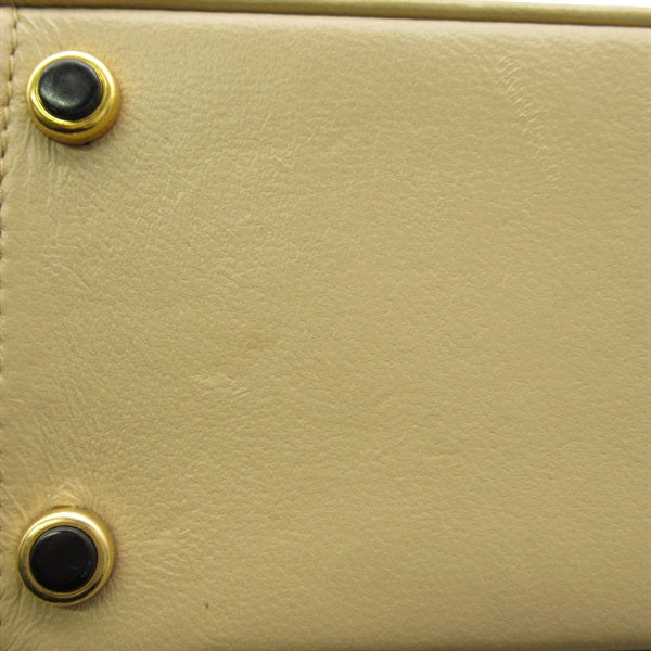 Leather Trapezoid Flap Bag - '10s