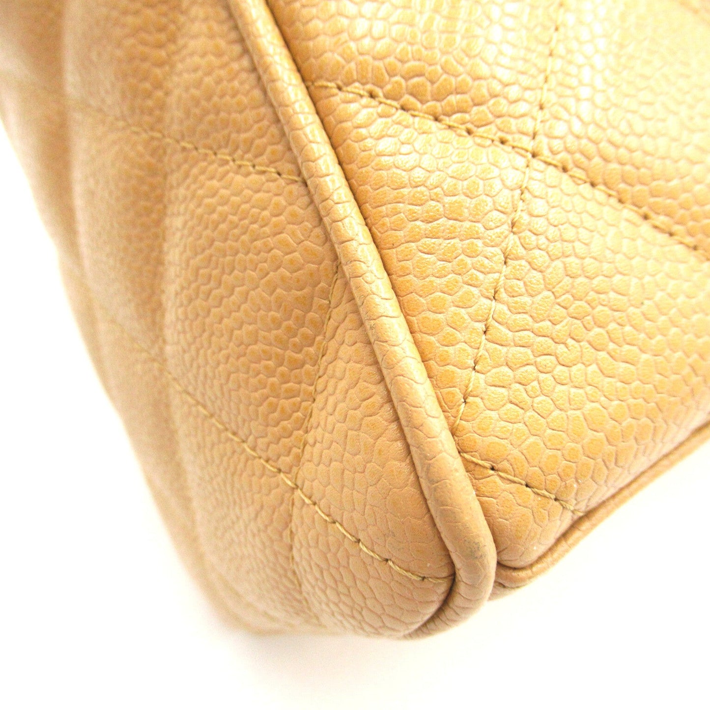 Chanel Boston Bag Leather Handbag in Good condition