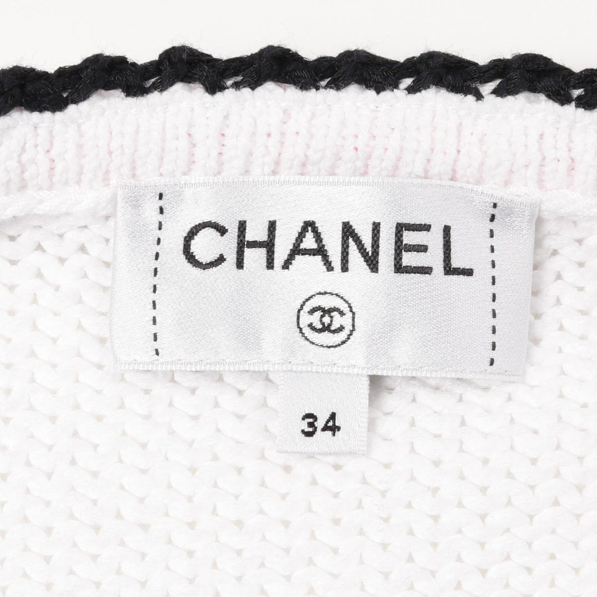 Chanel Coco Mark Button Cotton Nylon Cardigan
