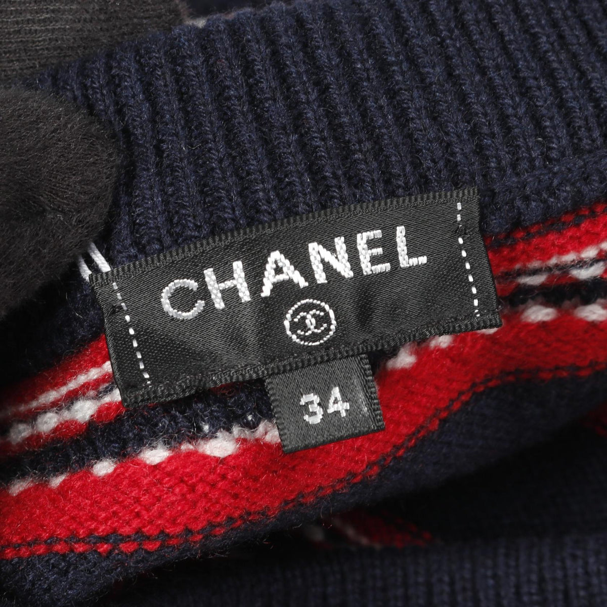Chanel Coco Mark Button P70309K10002 Cashmere Knit Skirt