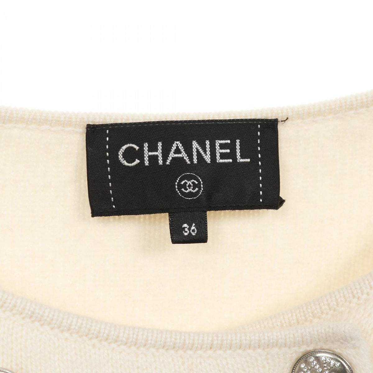 Chanel Coco Mark Knit Jacket Cashmere Silk Outerwear