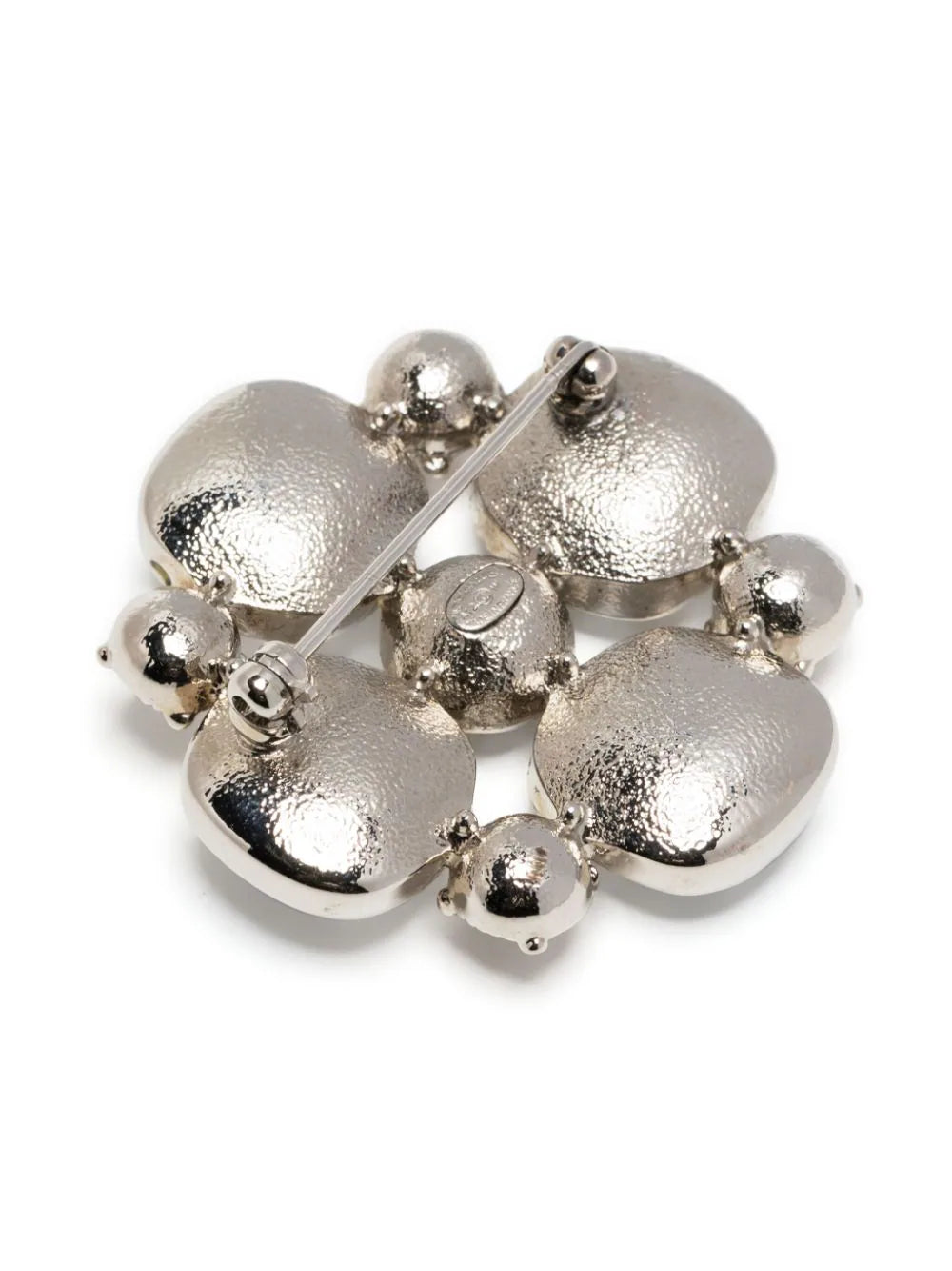 CC Crystal-Embellished Brooch
