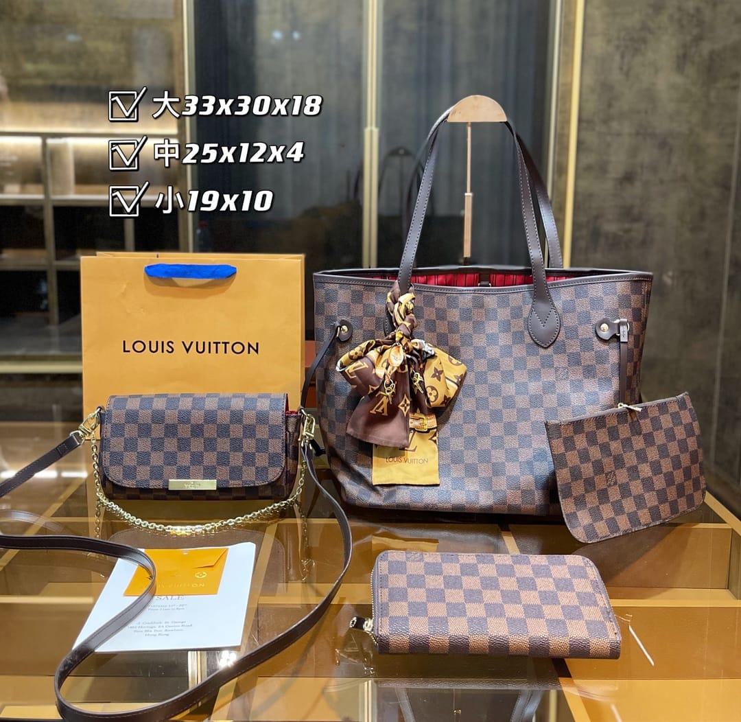 Louis Vuitton Neverfull Handbag Sets