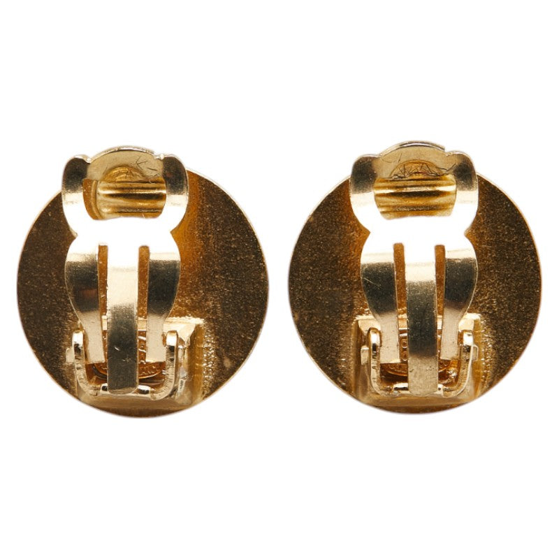 Chanel Coco Mark Round Earrings