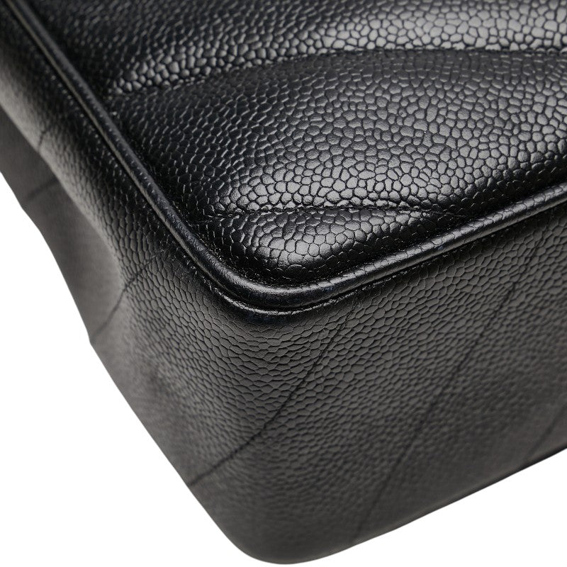 Chanel Chevron Caviar Shoulder Bag