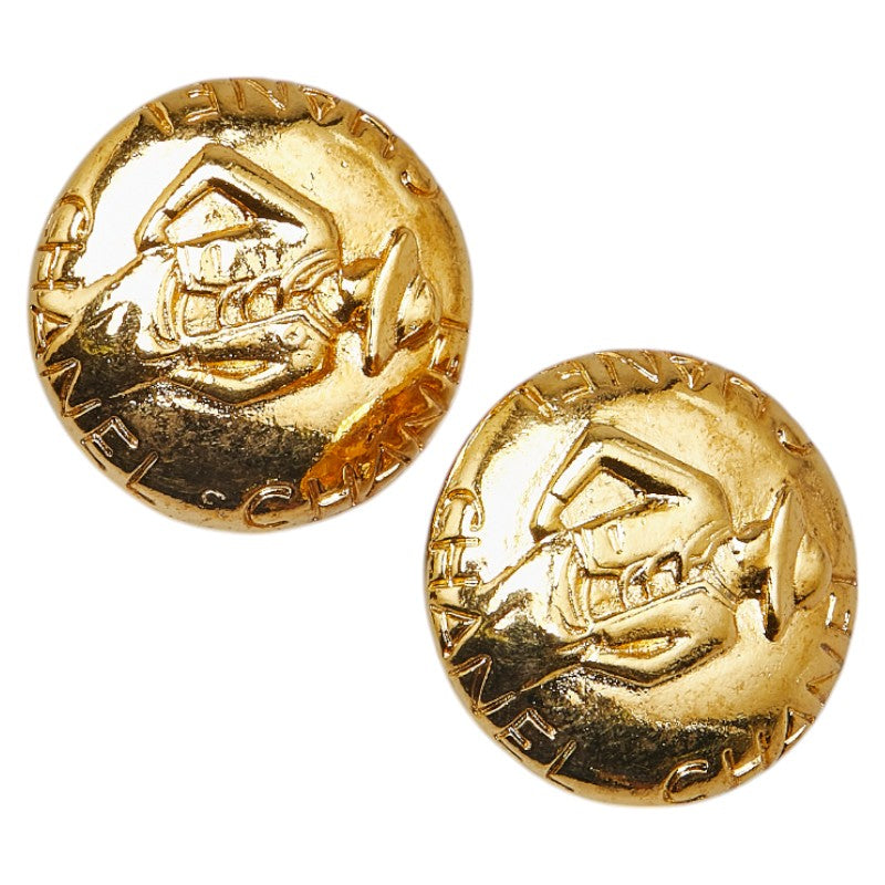 Chanel Mademoiselle Round Earrings