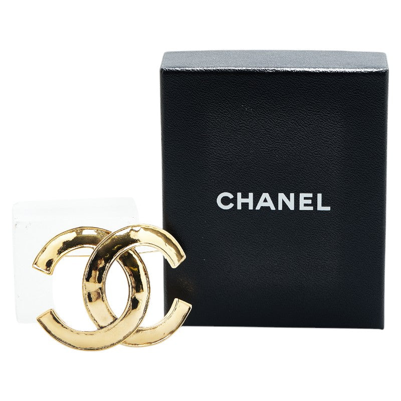 Chanel Gold Plated Coco Mark Brooch 94P