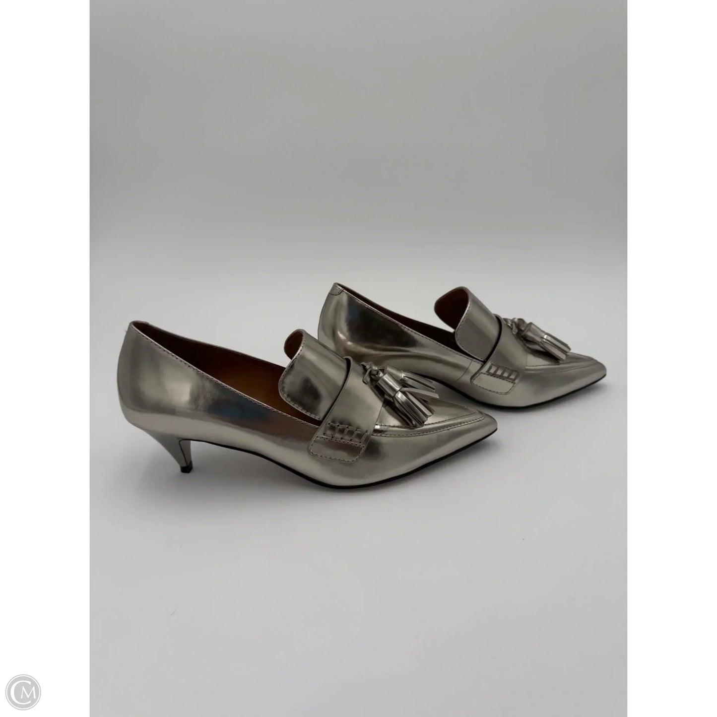 Shoes Designer By Coach In Silver, Size: 8