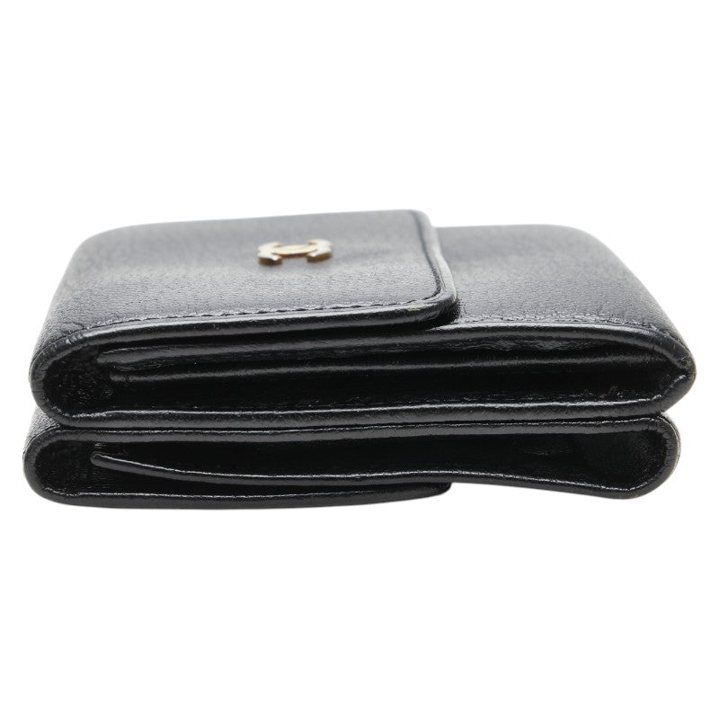 Chanel Coco Mark Trifold Wallet Leather Wallet
