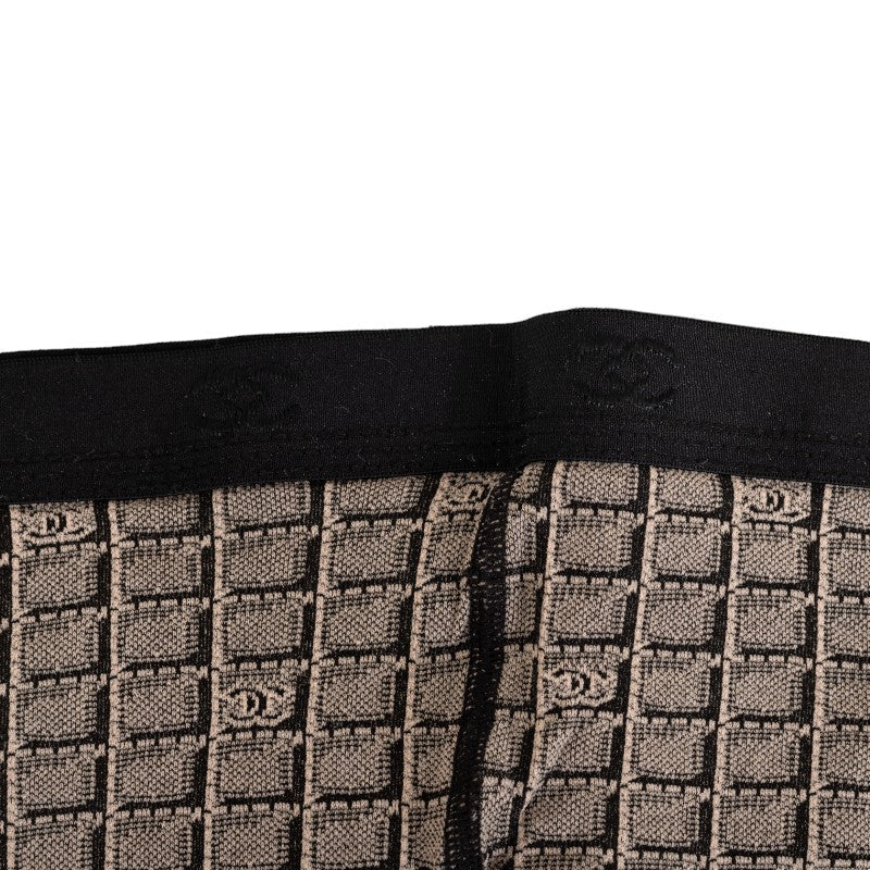 Chanel Cotton Coco Mark Block Check Tights