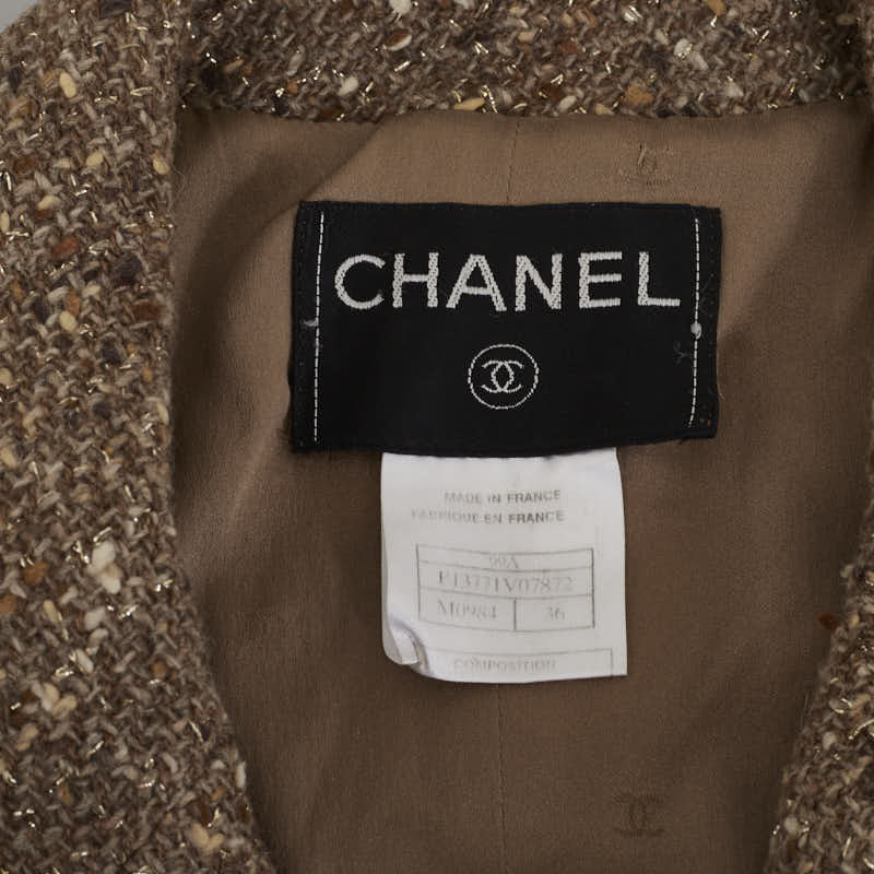 Chanel Tweed Wool Nylon Jacket