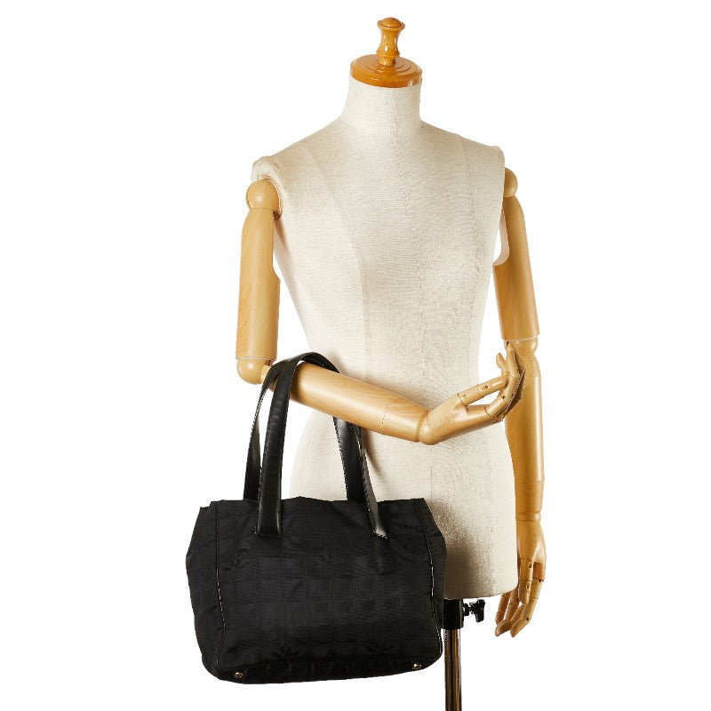 Chanel Nylon Travel Line Tote Canvas Tote Bag in Good condition