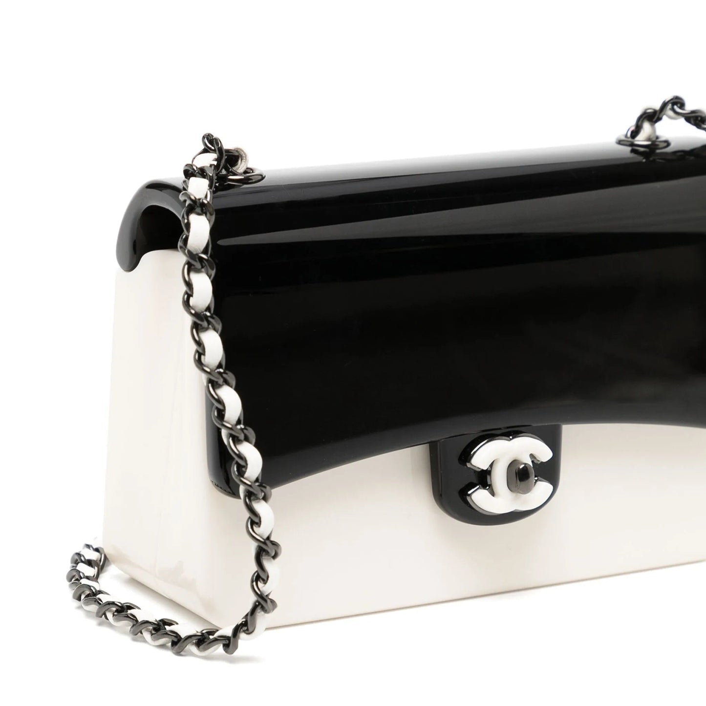 Colour-Block Flap Bag Minaudière