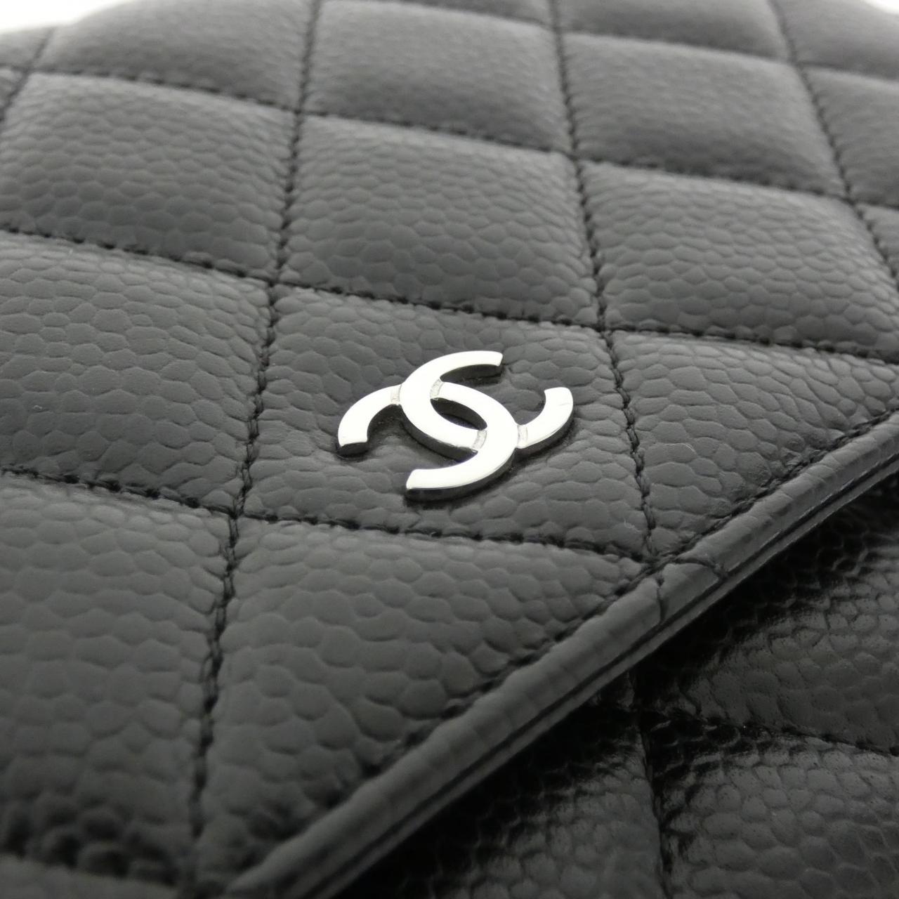 Chanel Timeless Classic Line Caviar Skin Chain Wallet