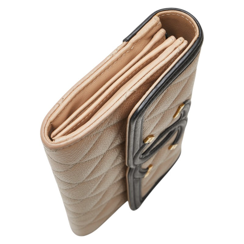 Chanel CC Filigree Matelasse Caviar Skin Long Wallet