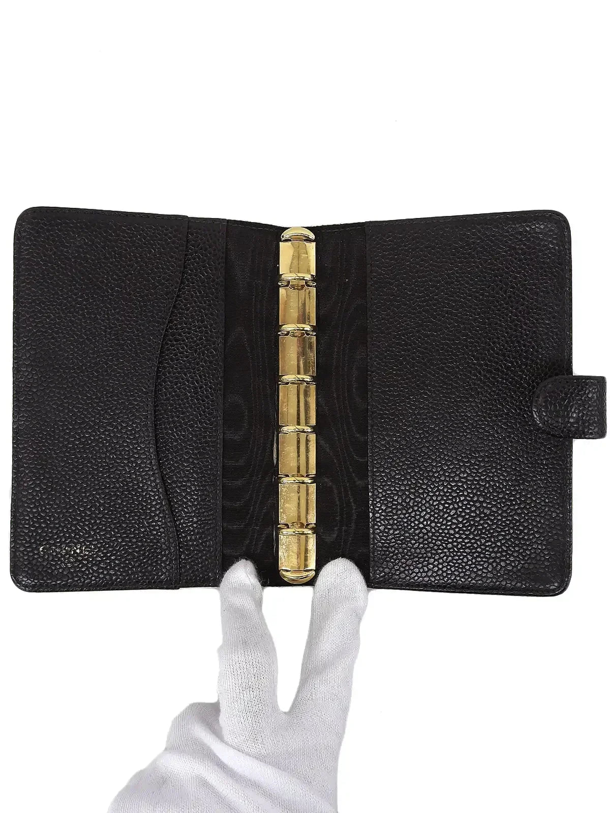 Chanel Around Made Caviar Skin Cc Mark Stitch Agenda Black