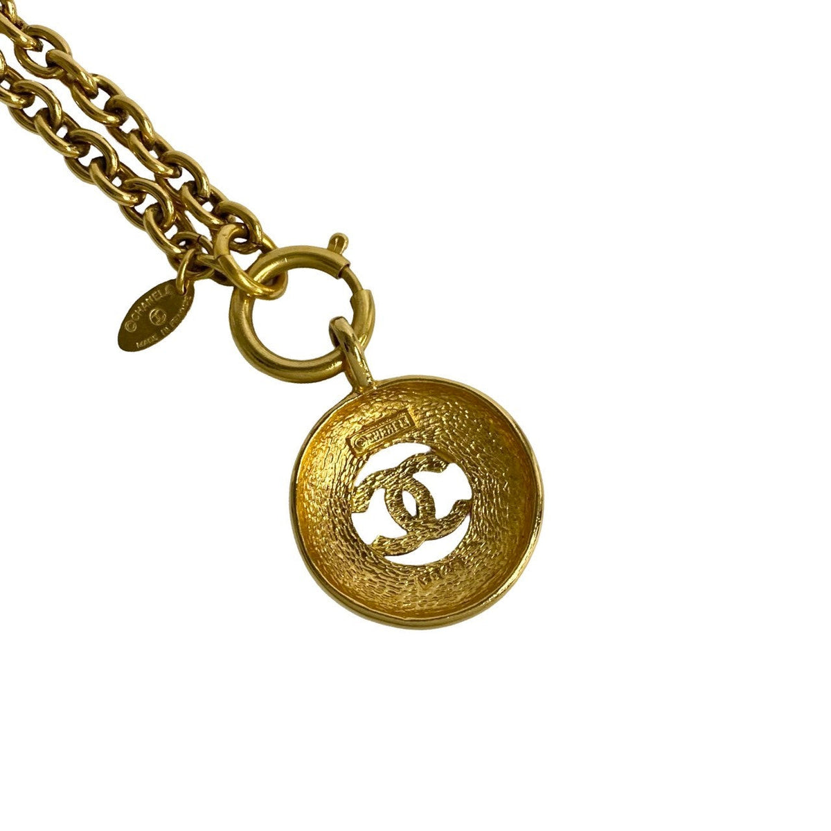 CHANEL Necklace Gold Plated gold